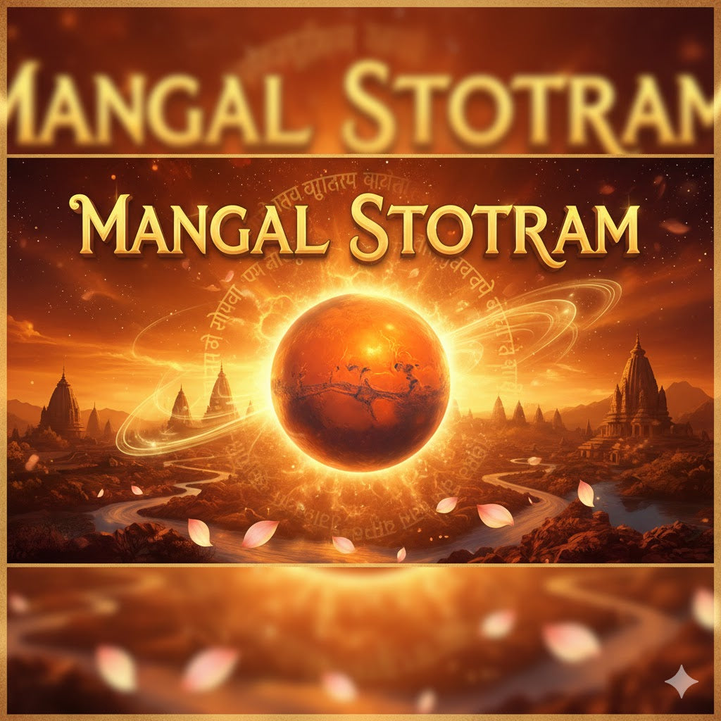 Mangal Stotram: Blessings Obstacle Removal and Divine Wisdom White Aura Vastu Store