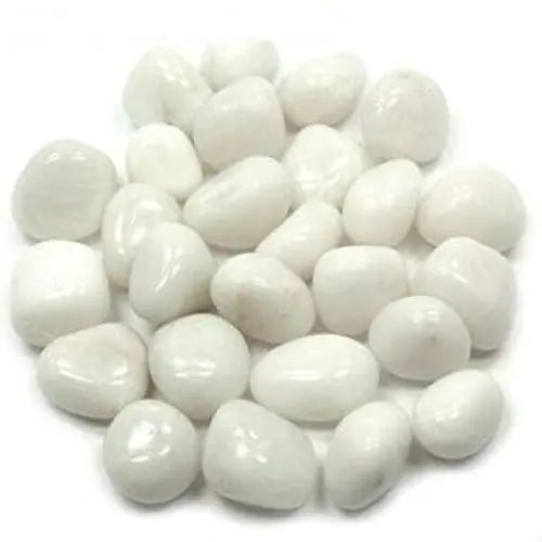 White Agate Tumble - 100 grams White Aura Vastu Store