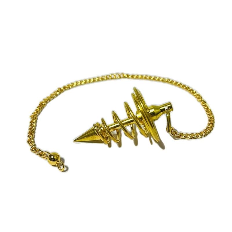 Deluxe Brass Supreme Long Deluxe Dowsing Pendulum - Vastu, Feng Shui, Reiki Crystal Healing, Chakra White Aura Vastu Store