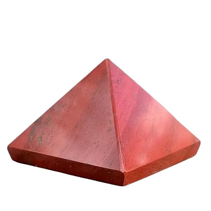 Red Jasper Crystal Pyramid Red Jasper Pyramid for Vastu Healing and Home Decor White Aura Vastu Store