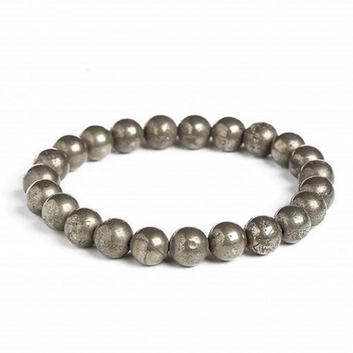 Original Raw Pyrite Bracelet Certified | Attracts Money and Boost Confidence | Astrology Bracelet for Men and Women White Aura Vastu Store
