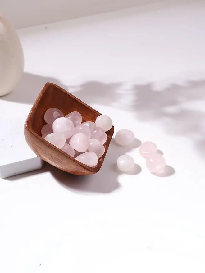 Rose Quartz Tumble White Aura Vastu Store