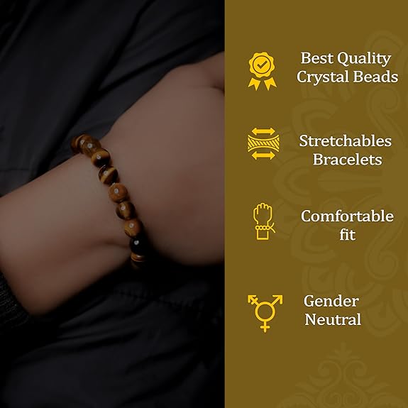 Energised Original Tiger Eye Bracelet Healing Energy White Aura Vastu Store