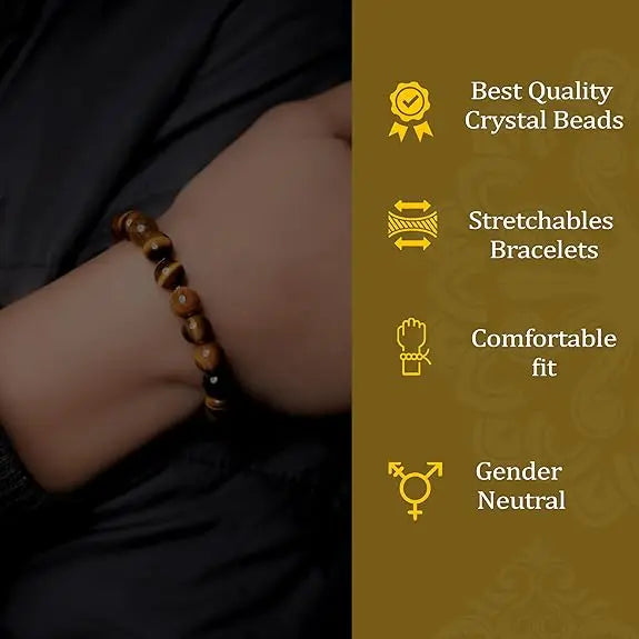 Energised Original Tiger Eye Bracelet Healing Energy White Aura Vastu Store
