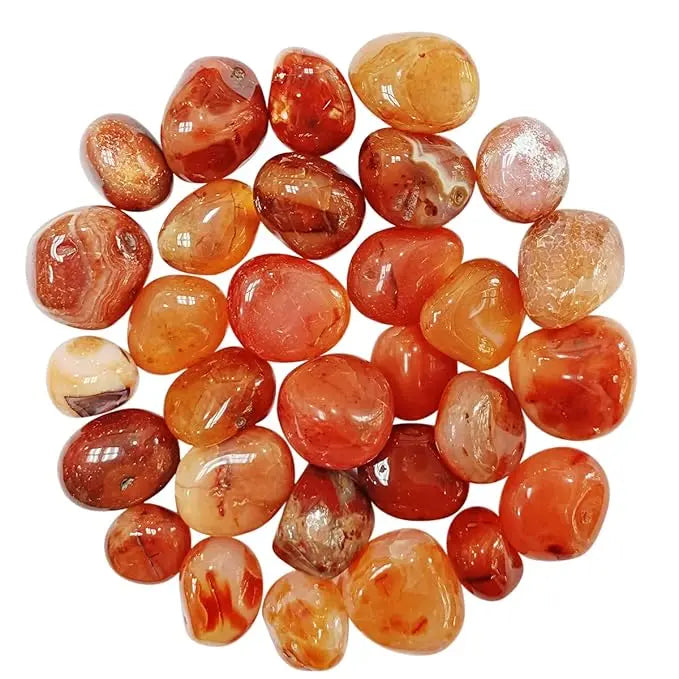 Red Carnelian Tumble White Aura Vastu Store