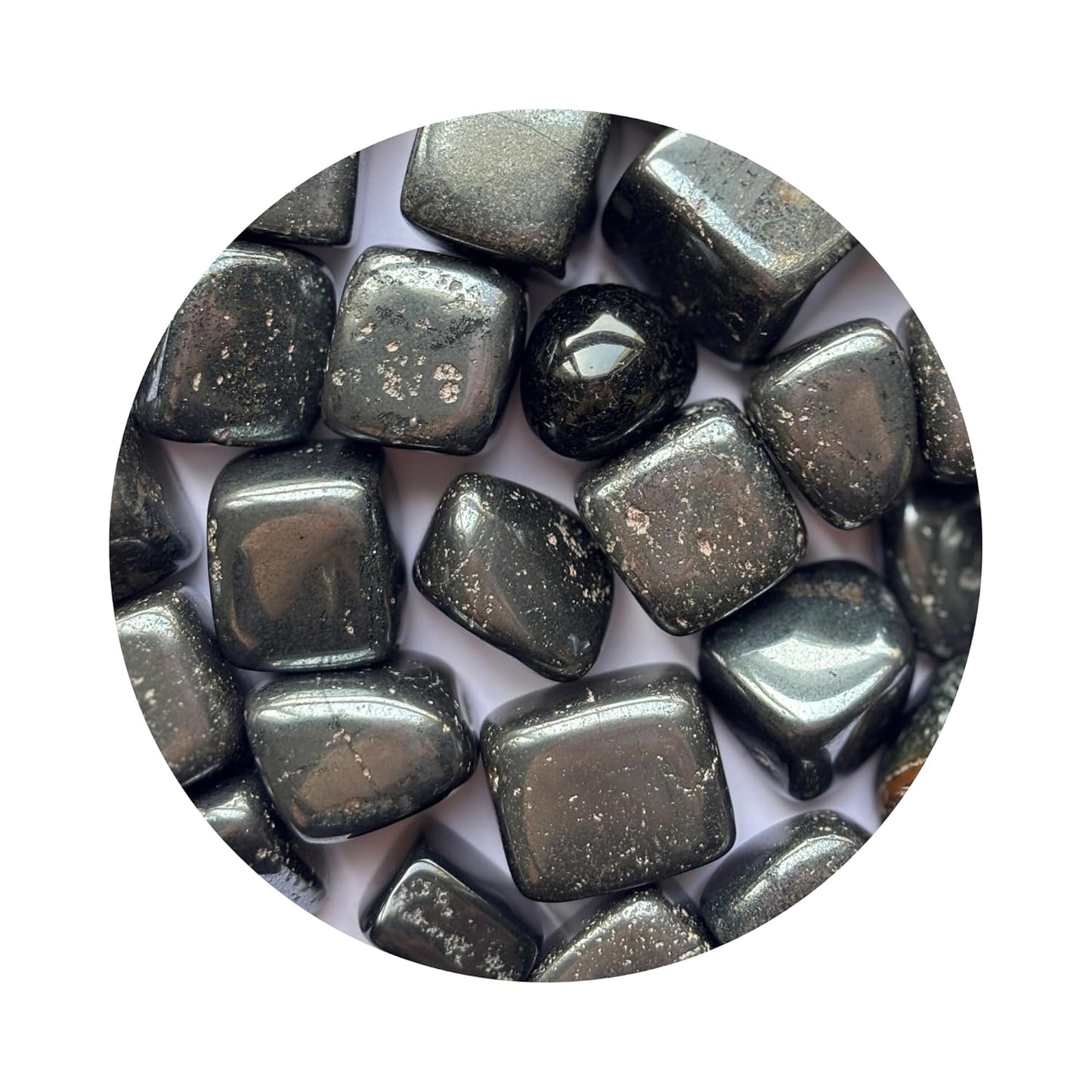Hematite tumble stones