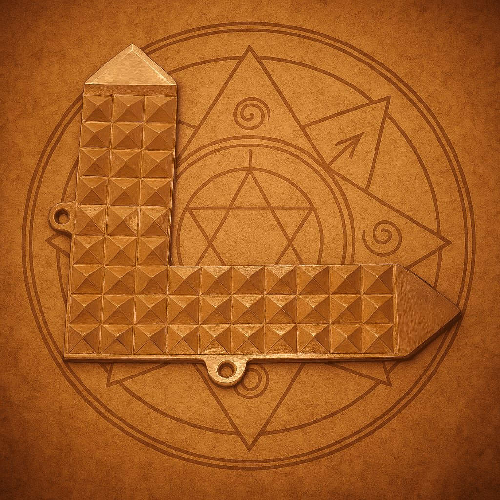 Copper Corner Pyramid L Patti - Copper Strip | Vastu Dosh Nivaran | Correction Remedies - Single Piece