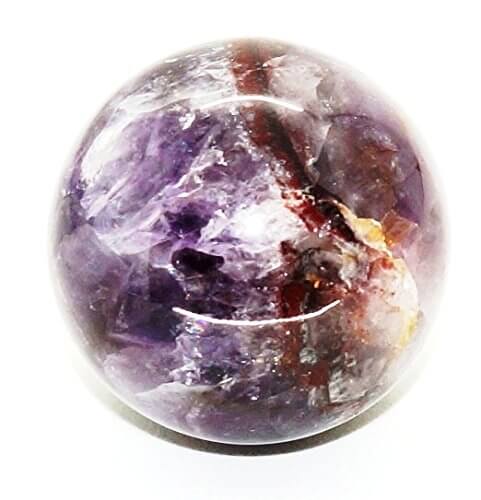 Amethyst Sphere Natural Purple Crystal Polished Ball 193 gm White Aura Vastu Store