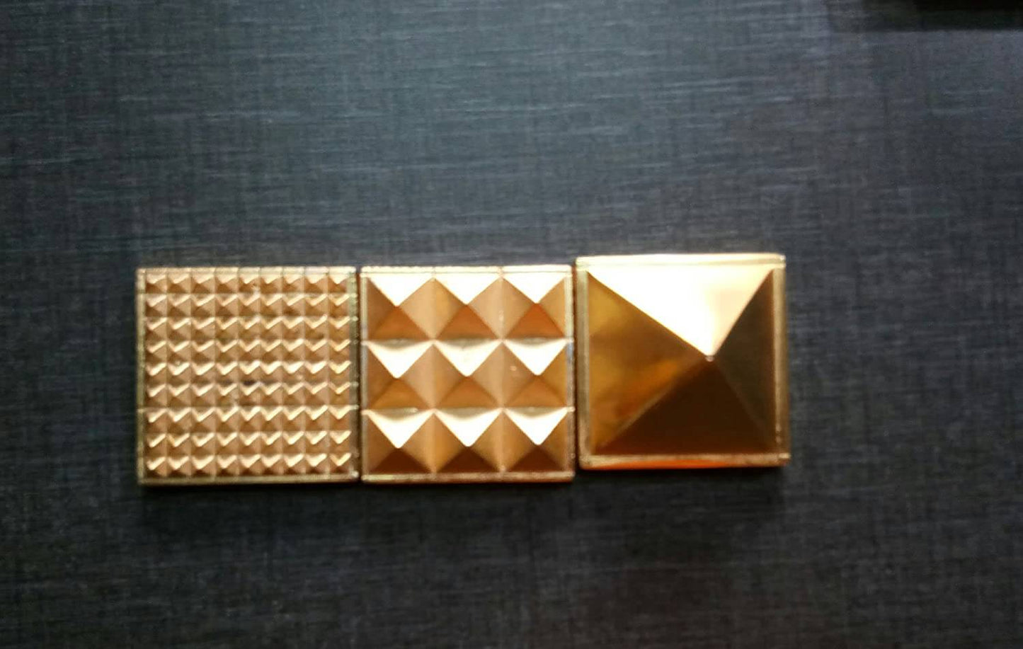 Brass Pyramid (1 inch set of 3) White Aura Vastu Store