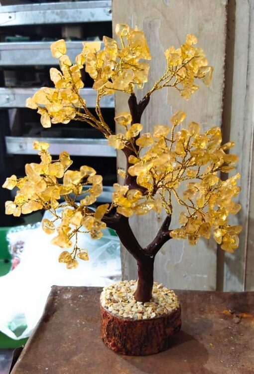 Citrin Crystal Tree White Aura Vastu Store