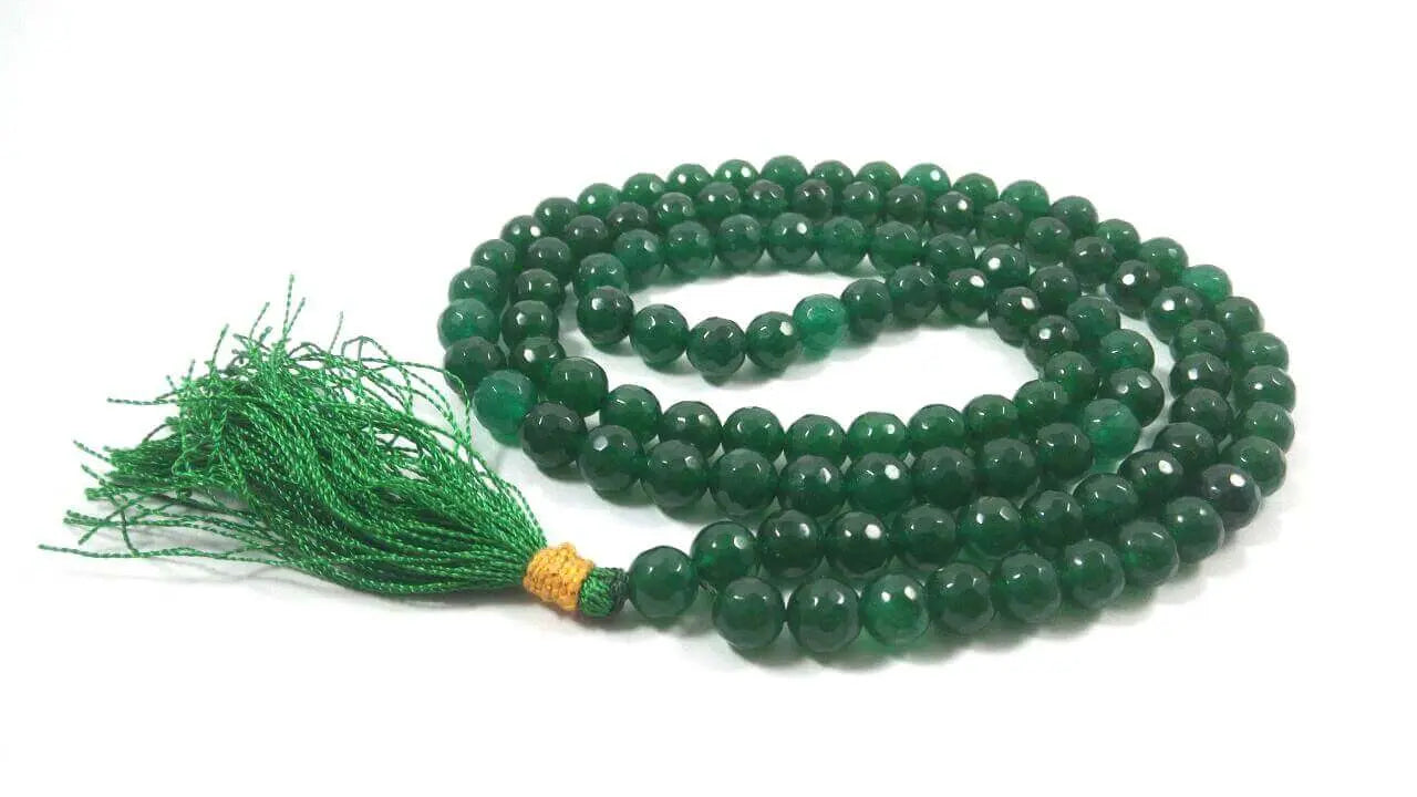 Green Aventurine Mala White Aura Vastu Store