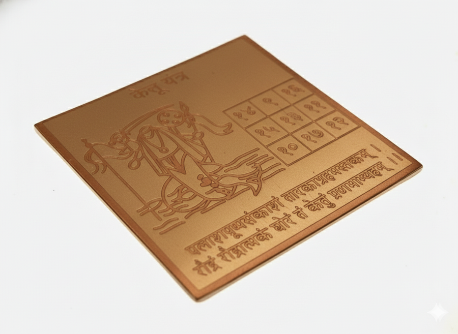 Energized Copper Ketu Yantra – Traditional Vedic Design White Aura Vastu Store