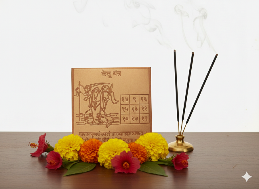 Energized Copper Ketu Yantra – Traditional Vedic Design White Aura Vastu Store
