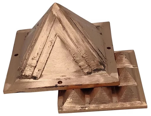 Copper Vastu Pyramid Set 3" Maha Vastu Shastra Remedies Product White Aura Vastu Store