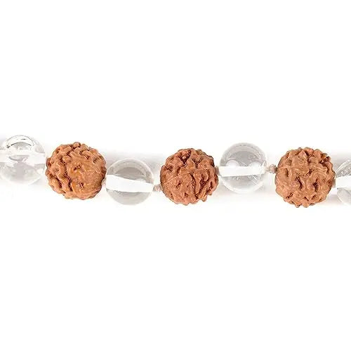 Rudraksha crystal mala White Aura Vastu Store