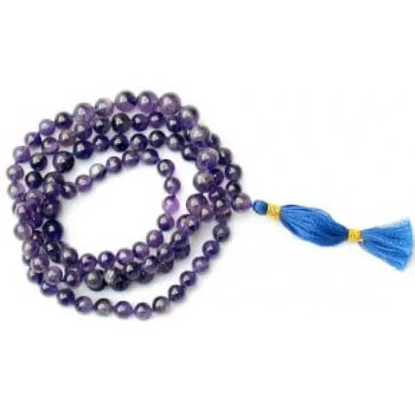 Amethyst Mala White Aura Vastu Store