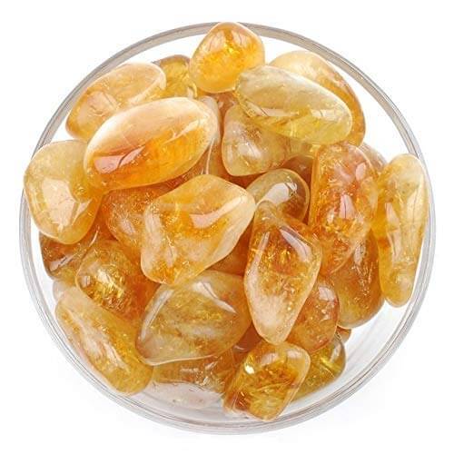 Natural Citrin Tumble Stones White Aura Vastu Store