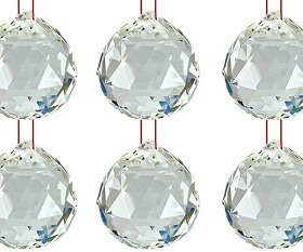 Crystal Hanging Balls Set of 6