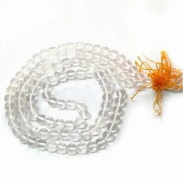 Crystal Dimond Cut Mala White Aura Vastu Store