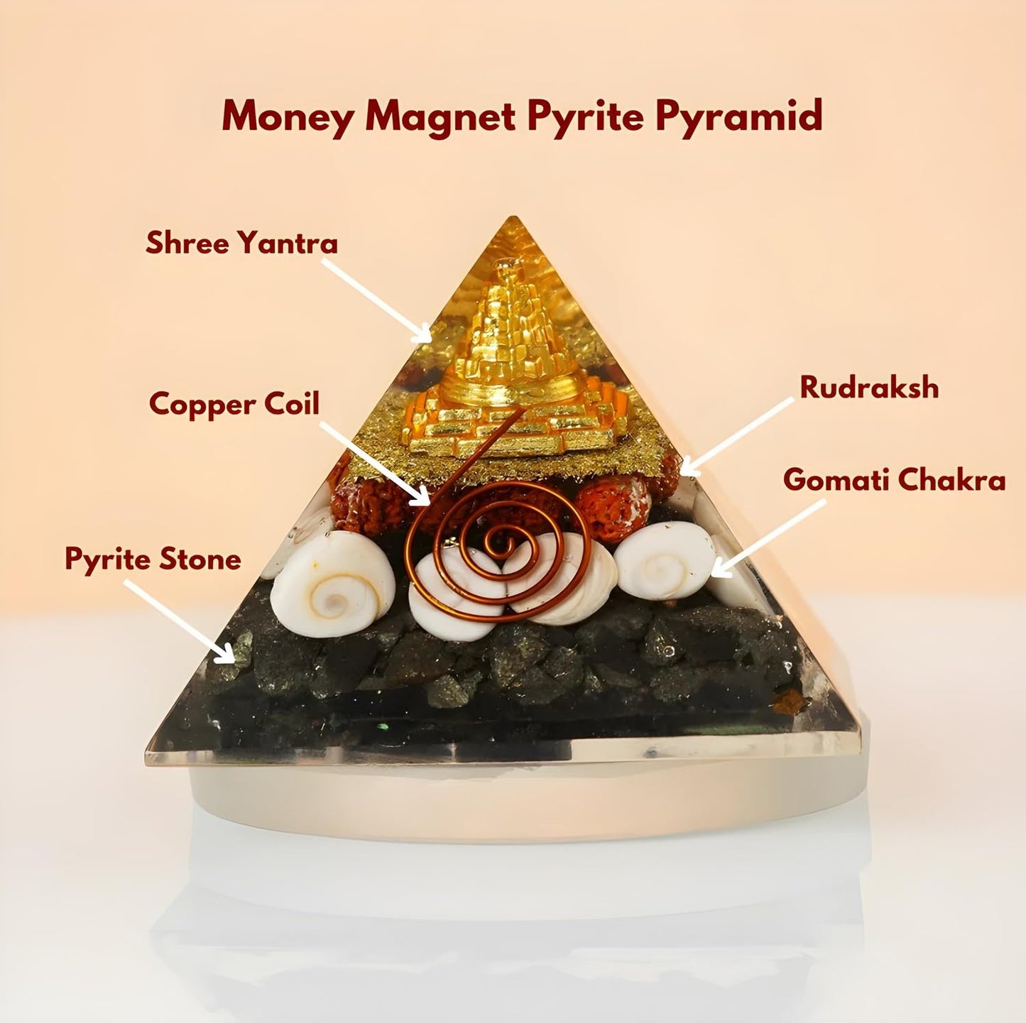 Original Money Magnet Pyrite Pyramid