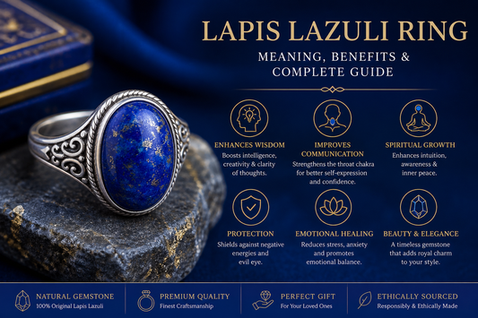 lapis lazuli ring White Aura Vastu Store
