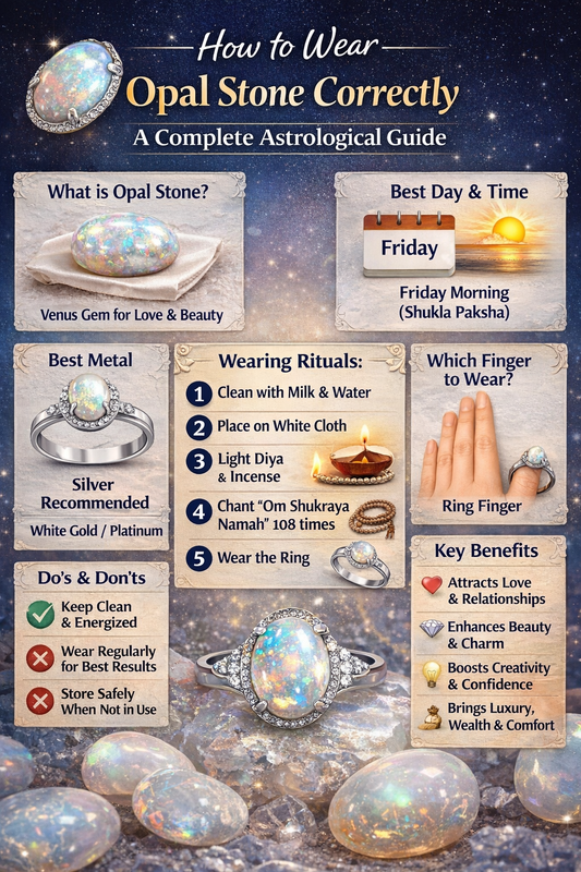 How to Wear Opal Stone Correctly: A Complete Astrological Guide White Aura Vastu Store