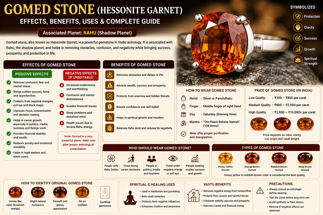 effect of gomed stone White Aura Vastu Store
