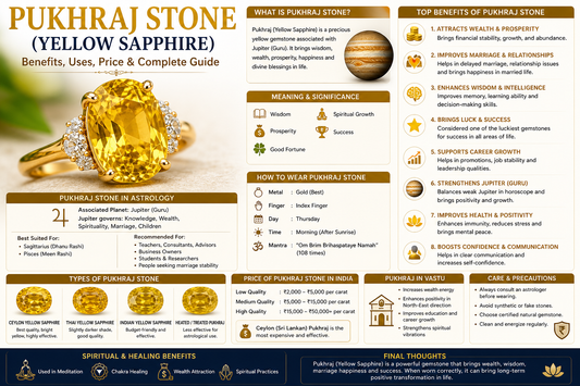 benefits of pukhraj stone White Aura Vastu Store