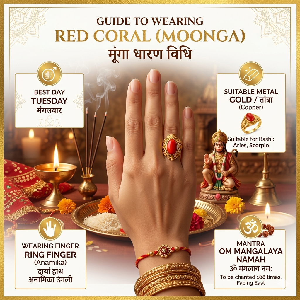 How to Wear Red Coral (Moonga): A Simple Guide White Aura Vastu Store