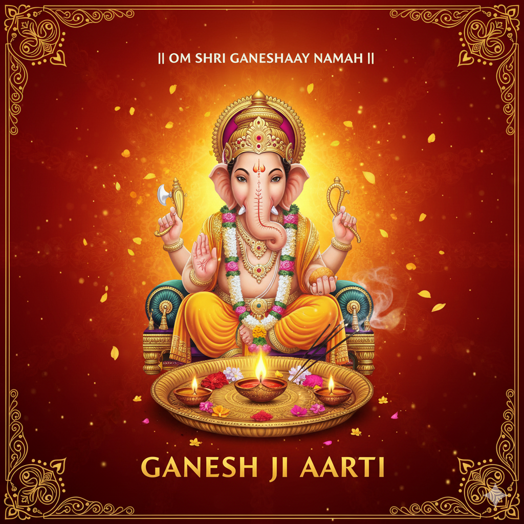 Ganesh ji aarti lyrics White Aura Vastu Store