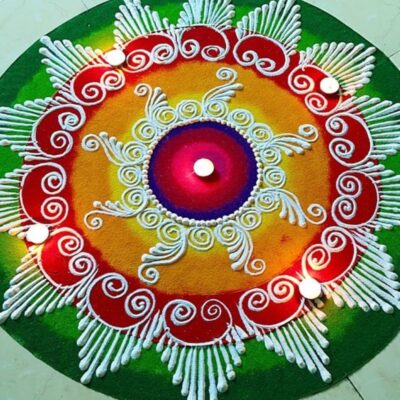 15 Latest Rangoli Designs for Diwali 2024 White Aura Vastu Store