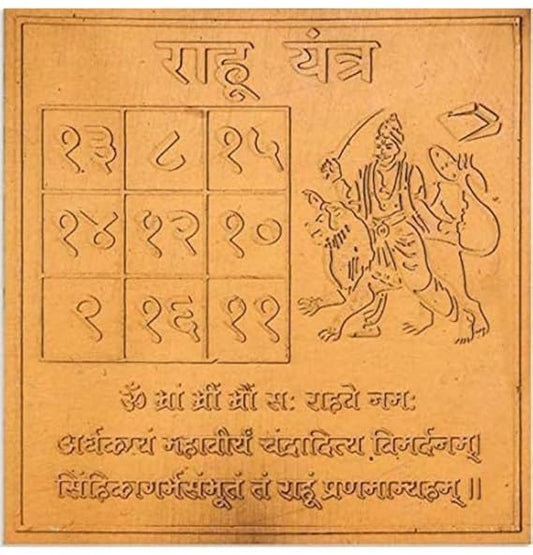 The Ultimate Guide to Rahu Yantra: Benefits, Placement, and Worship Vidhi. White Aura Vastu Store
