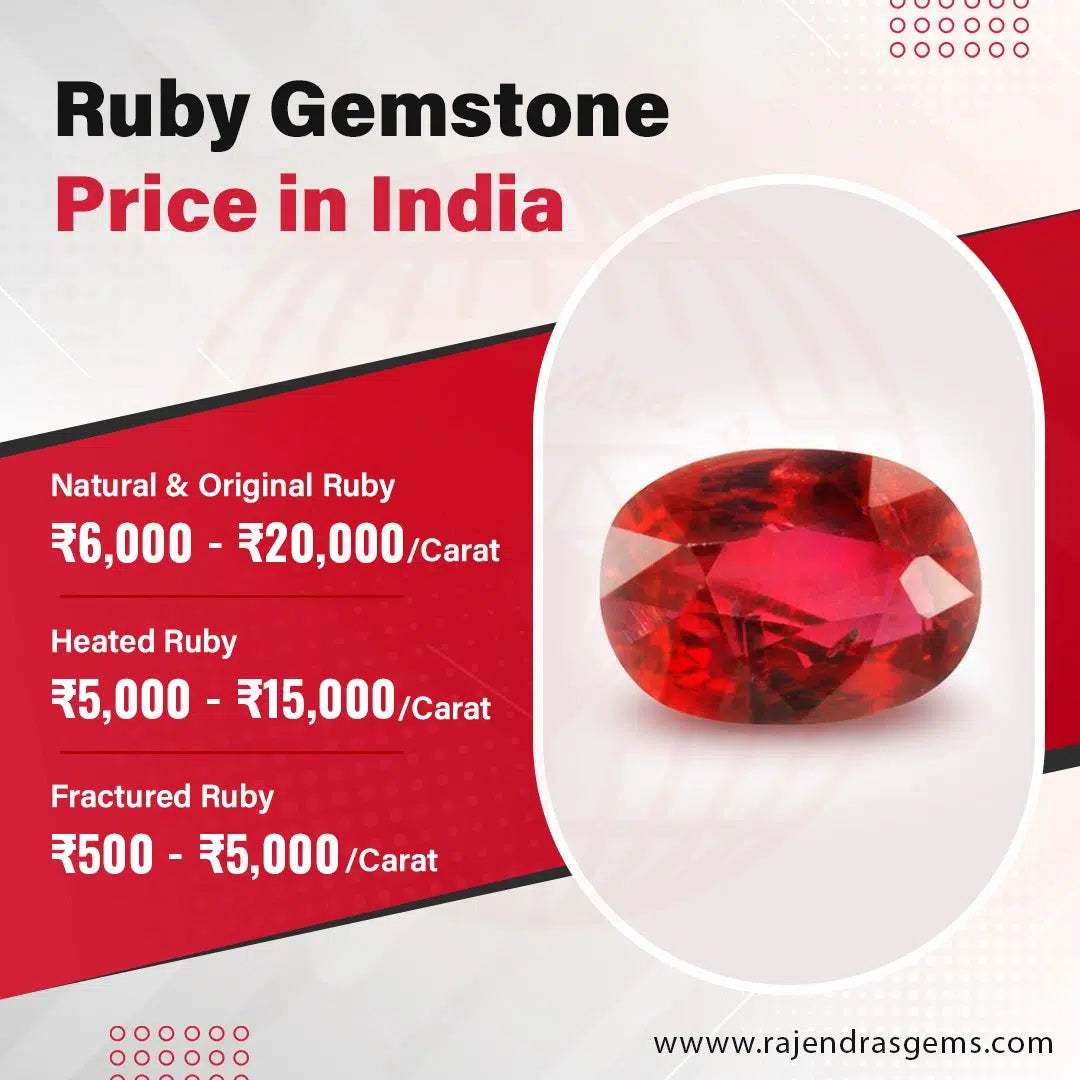 price of ruby gemstone White Aura Vastu Store