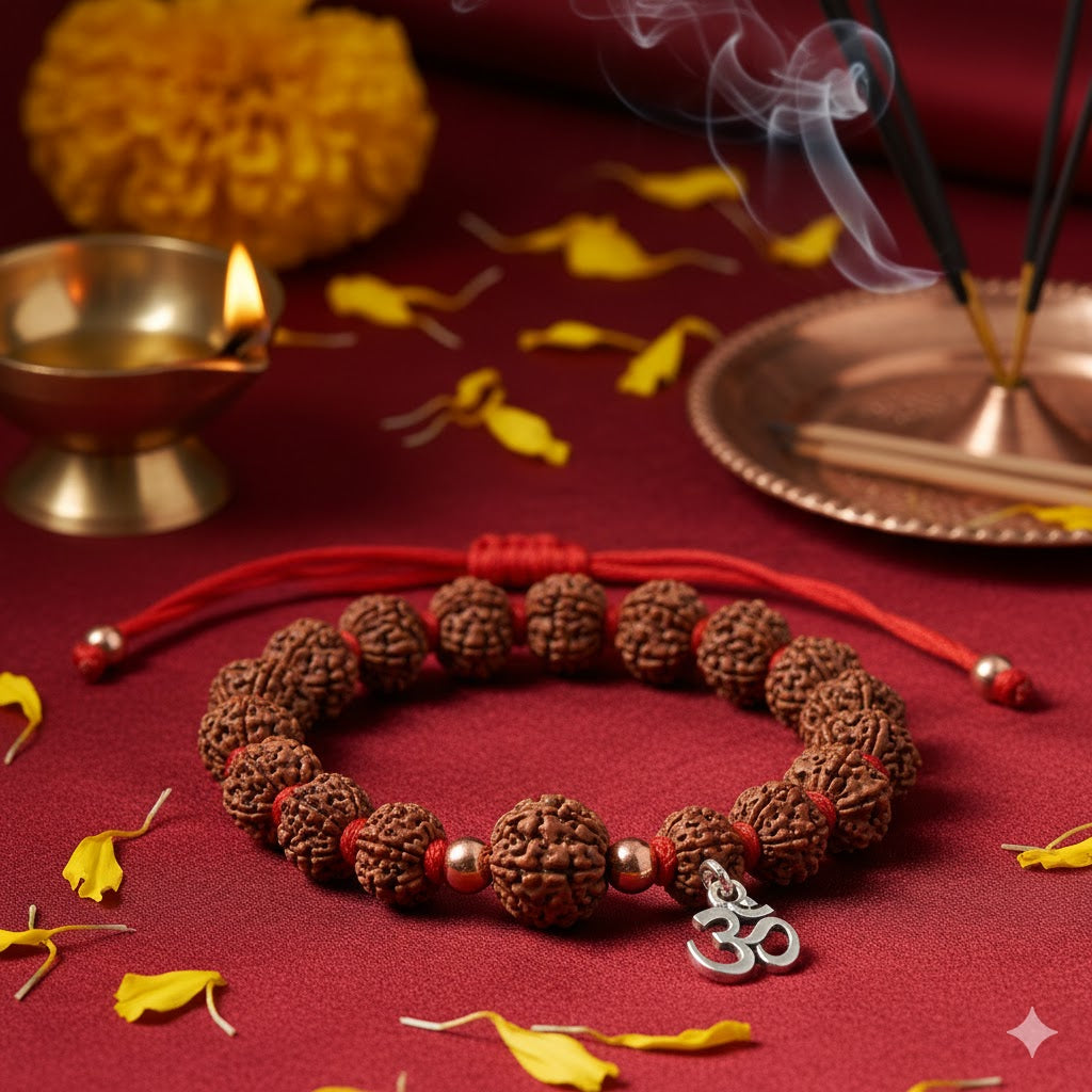 Rudraksha Bracelet White Aura Vastu Store