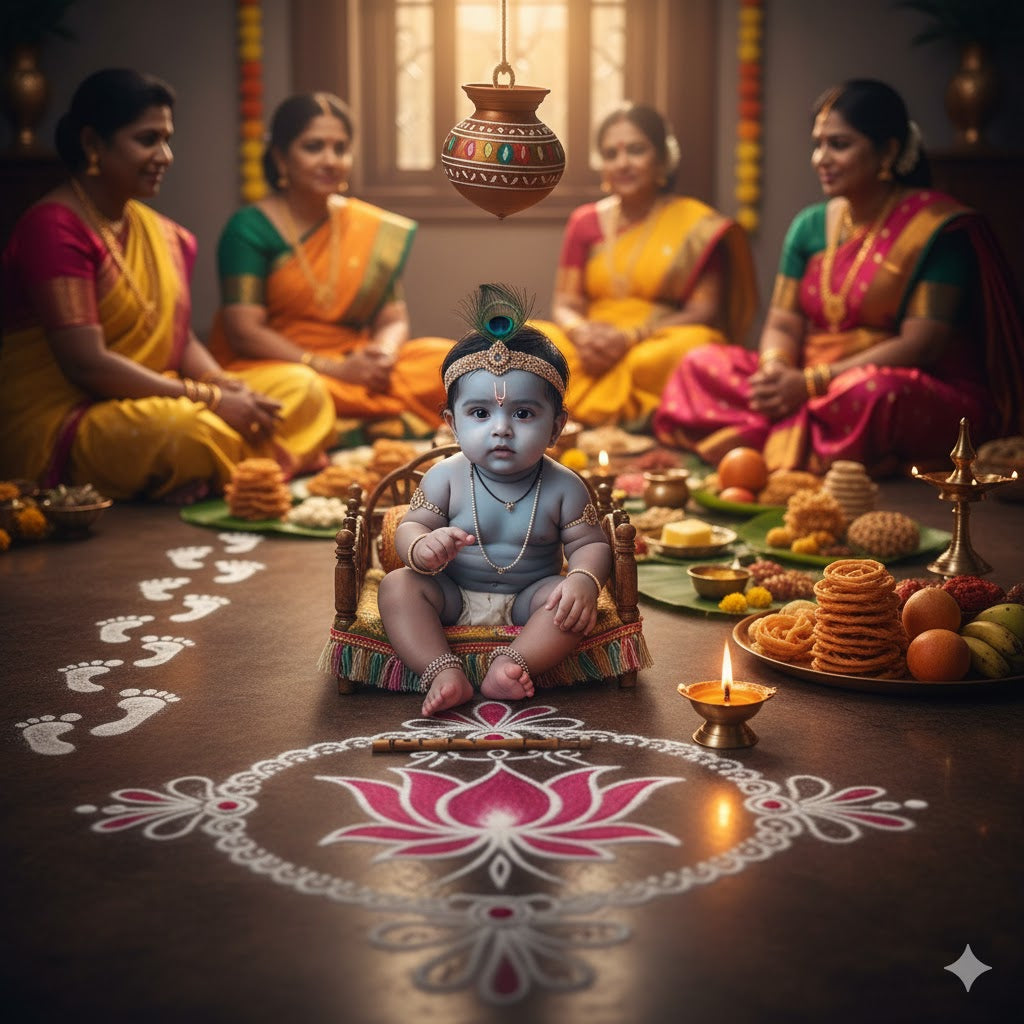Sri krishna jayanthi White Aura Vastu Store