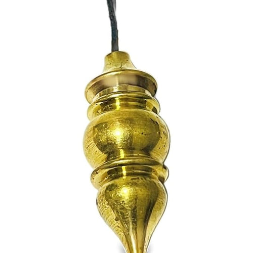 New Brass Supreme Long Deluxe Dowsing Pendulum - Vastu, Feng Shui, Reiki Crystal Healing, Chakra White Aura Vastu Store