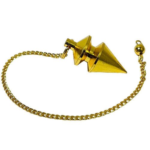 Brass Premium Metal Supreme Deluxe Dowsing Pendulum - Vastu, Feng Shui, Reiki Crystal Healing, Chakra White Aura Vastu Store