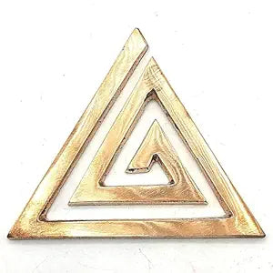White Aura Vastu Copper Helix Energy Home Office Decor: Activate Balance, Spiritual Energy, Evil Eye Protection - Energize Your Space Copper Helix for South East- Pack of 3