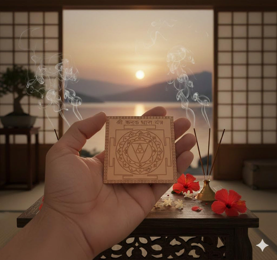 Energised Shree Kanakdhara Yantra White Aura Vastu Store