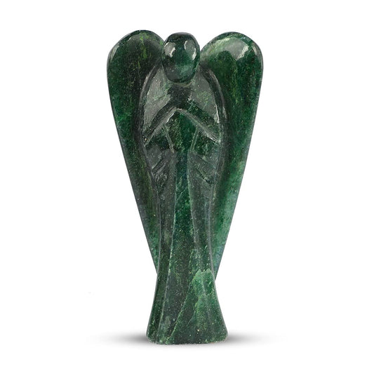 WAVS Green Aventurine Lucky Angel 2 Inch