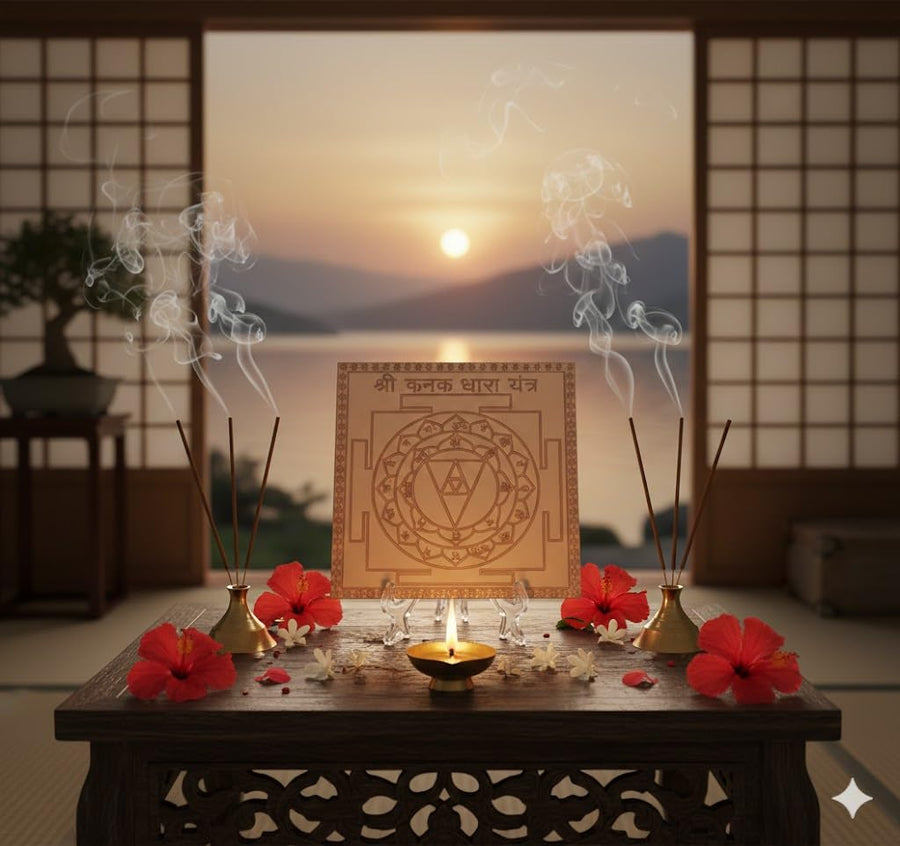 Energised Shree Kanakdhara Yantra White Aura Vastu Store