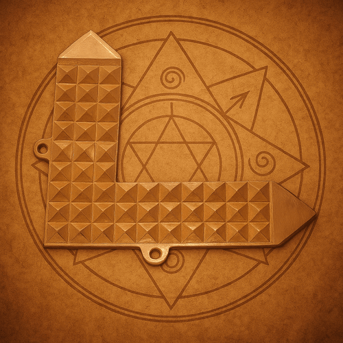 Copper Corner Pyramid L Patti - Copper Strip | Vastu Dosh Nivaran | Correction Remedies - Single Piece White Aura Vastu Store