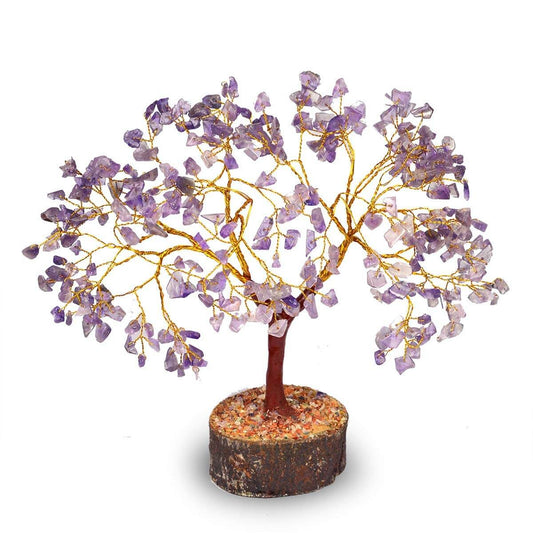 WAVS Amethyst Tree Crystal Stone Tree 300 Beads
