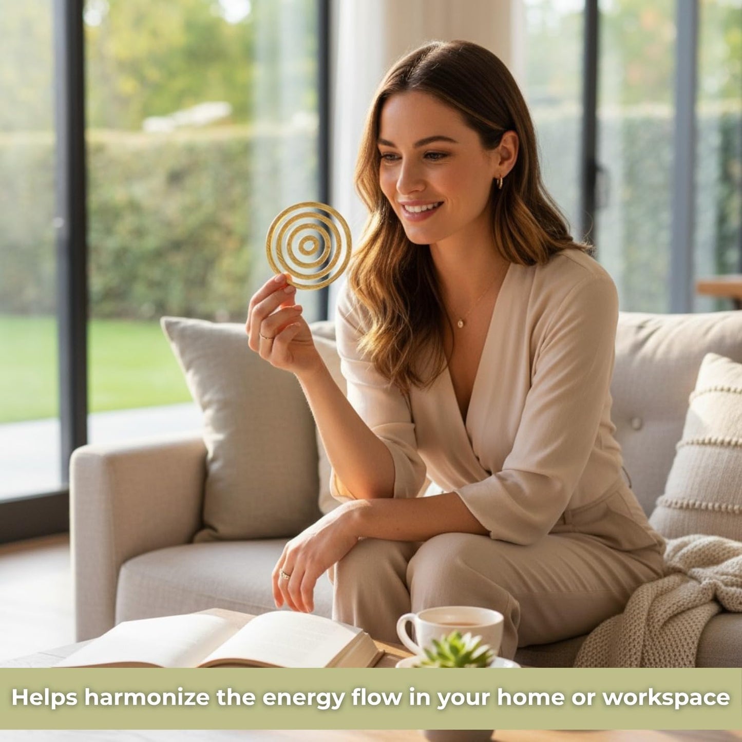 Brass Helix Vastu Remedies for North-West Vaastu Dosh Defects - 6inches White Aura Vastu Store