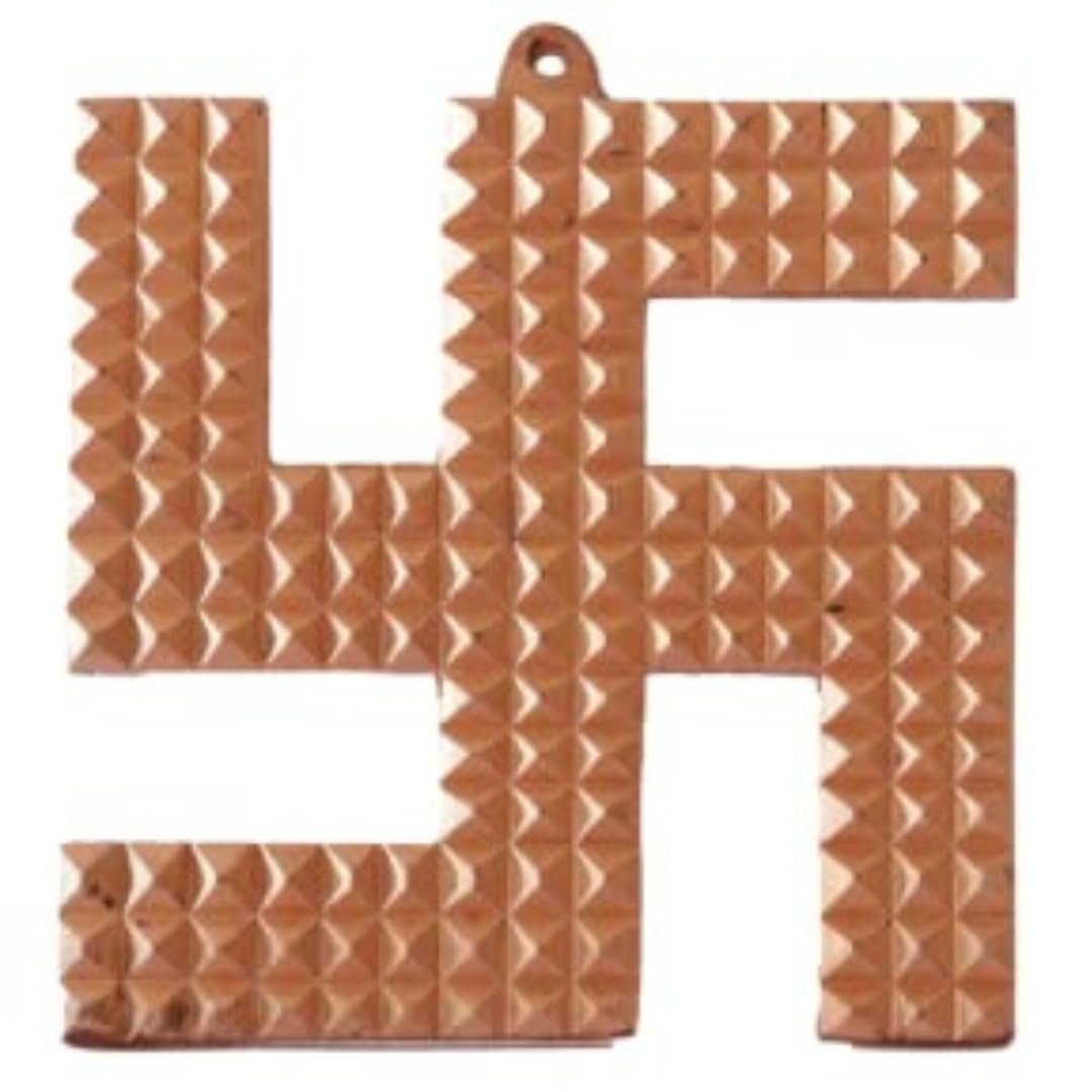 Copper Swastik Pyramid Energised White Aura Vastu Store