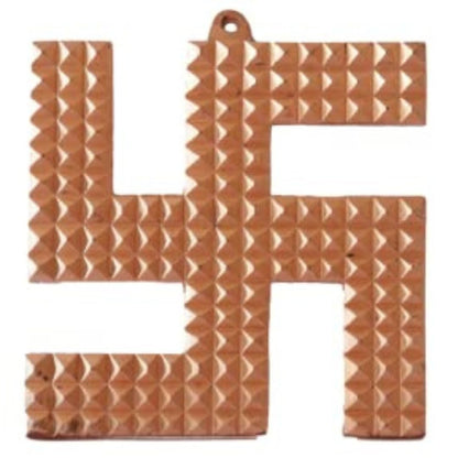 Copper Swastik Pyramid Energised White Aura Vastu Store