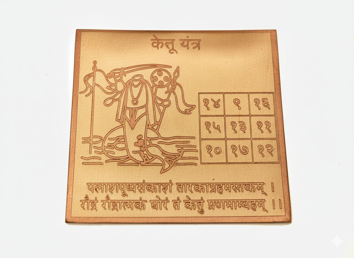 Energized Copper Ketu Yantra – Traditional Vedic Design