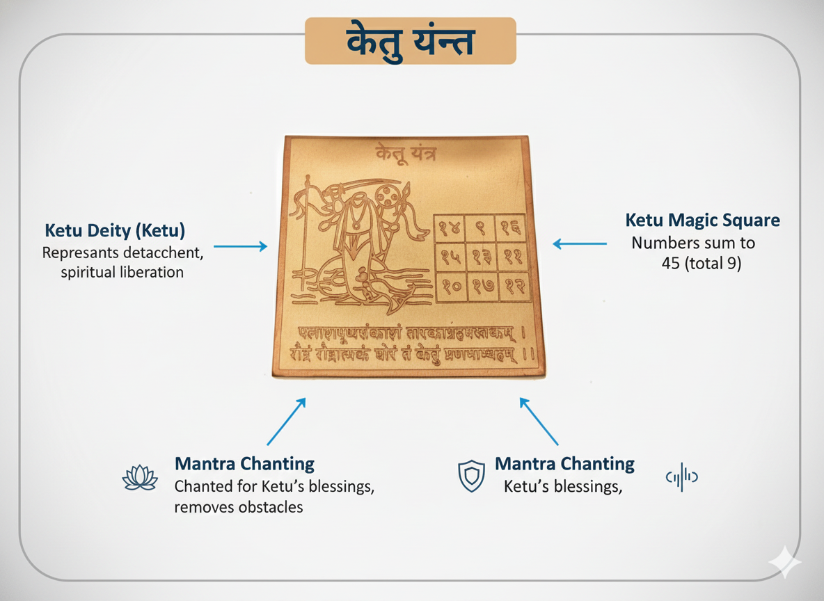 Energized Copper Ketu Yantra – Traditional Vedic Design