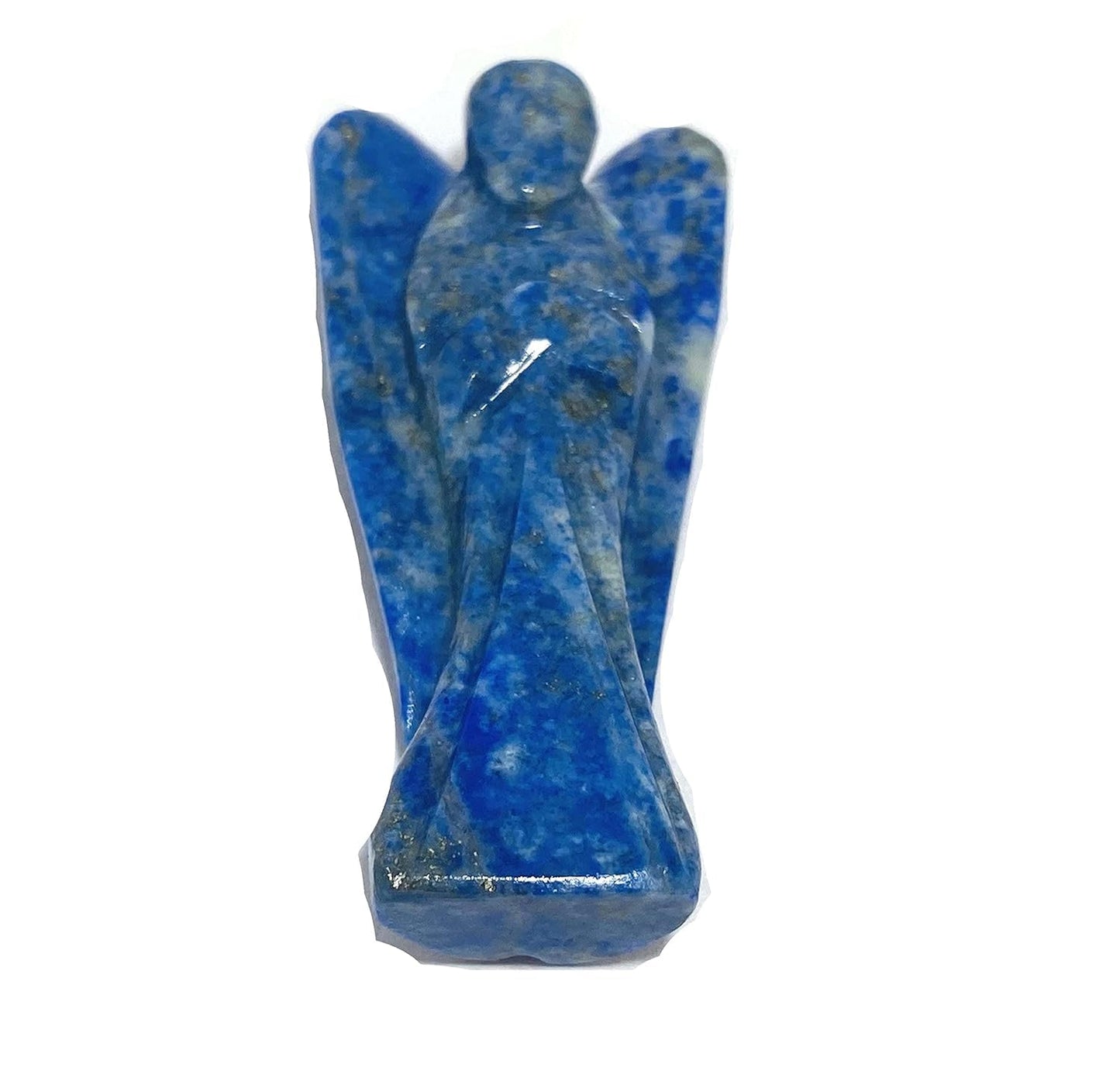 WAVS Lapis Lazuli Angel Crystal Stone Size 2 Inch Approx. White Aura Vastu Store