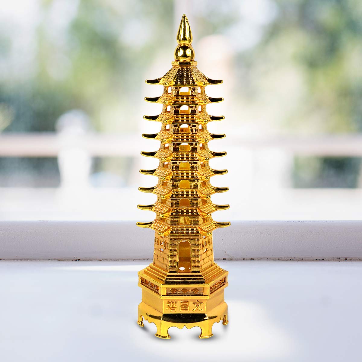 Education Tower / Metal Pagoda Tower White Aura Vastu Store